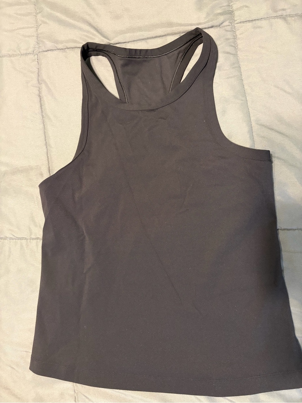 Black align racer back tank